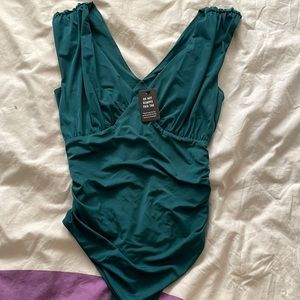 NWT Emerald Green Bodysuit